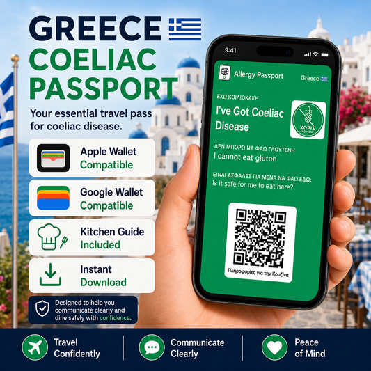 🇬🇷Greece Coeliac Apple/Google Wallet Pass