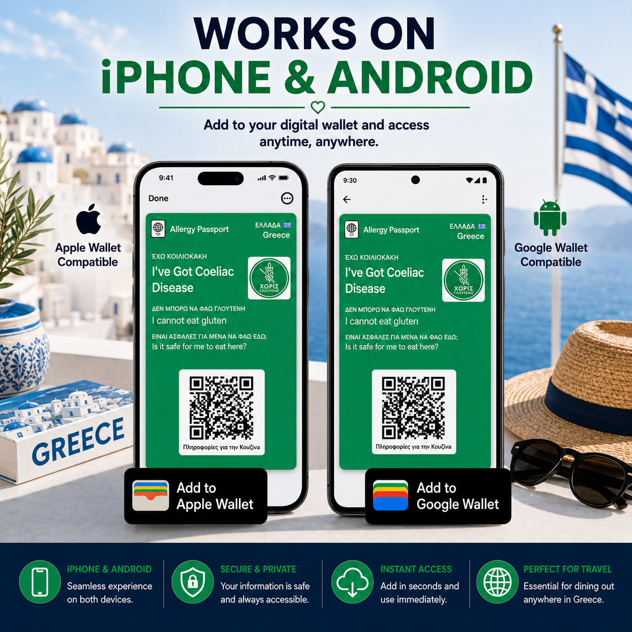 🇬🇷Greece Coeliac Apple/Google Wallet Pass